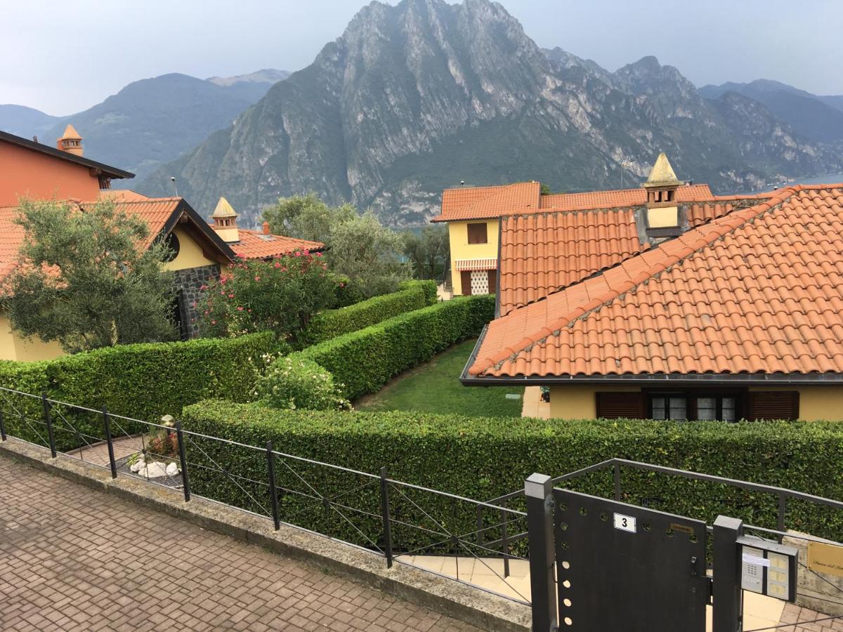 Irina'S House With View On Like And Swimming Pool Apartment Riva di Solto Exterior photo