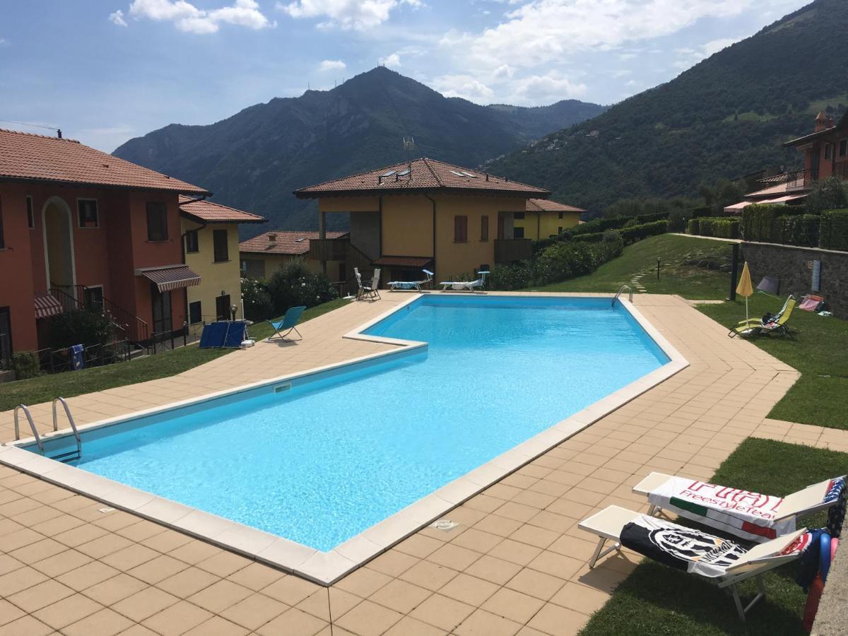 Irina'S House With View On Like And Swimming Pool Apartment Riva di Solto Exterior photo