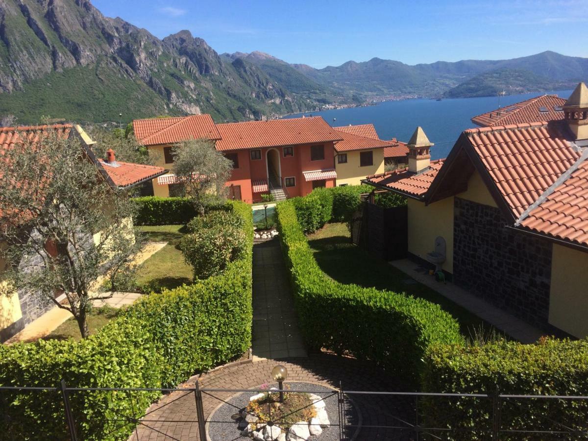 Irina'S House With View On Like And Swimming Pool Apartment Riva di Solto Exterior photo